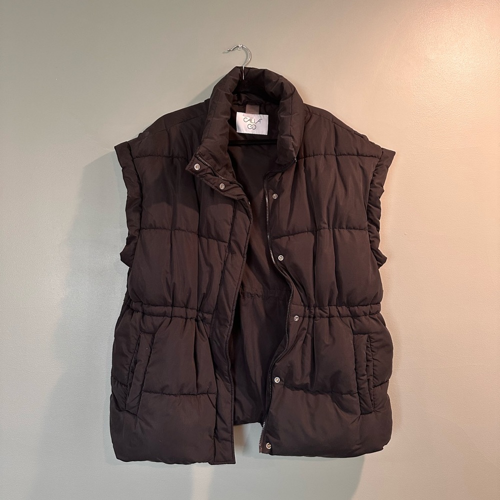CALIA by Carrie Underwood Black Quilted Puffer Vest
